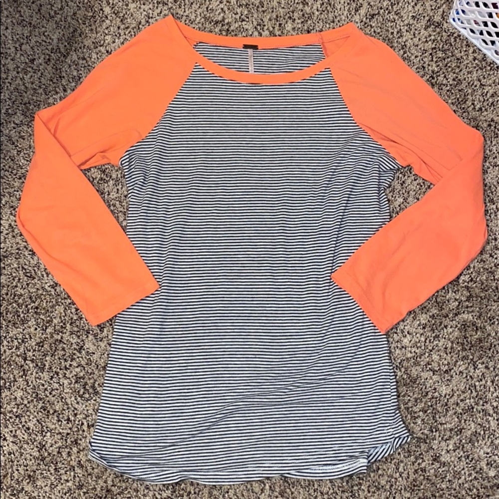 Peach Stripe Shirt